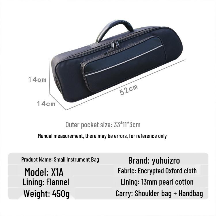 Lightweight Waterproof 600D Musical Instrument Handbag with Adjustable Shoulder Strap