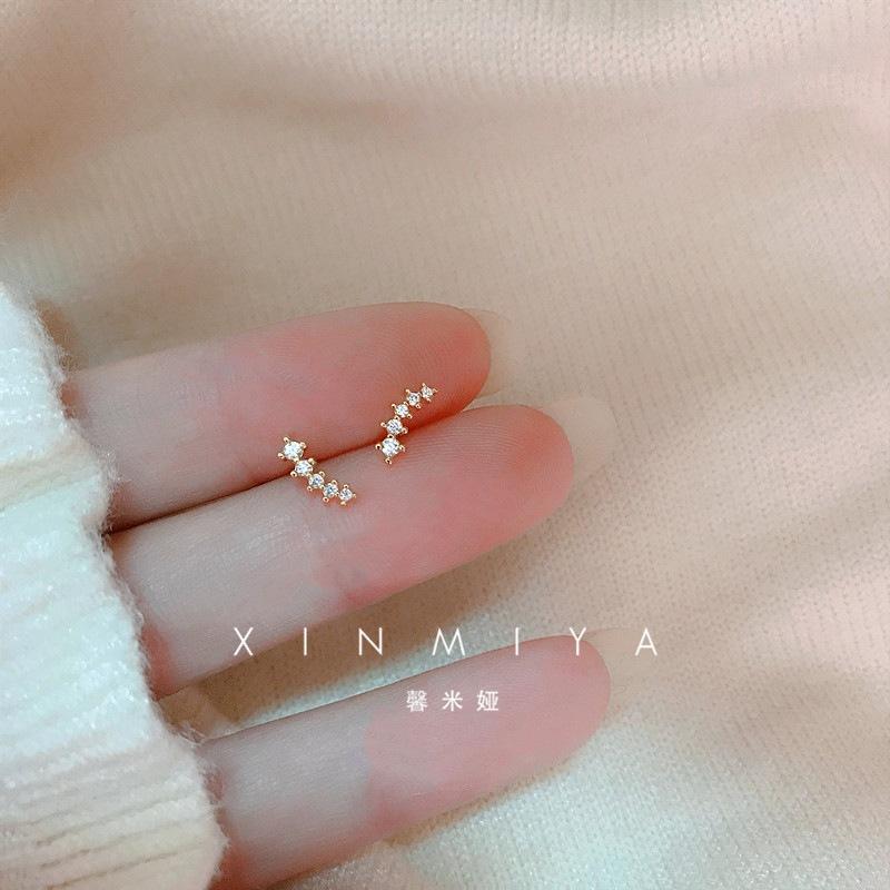 Fashion Earrings For Women Mini Candy Sweet Hypoallergenic Stud Ear Girls Minimalist Gold Color Flower Piercing Jewelry Gifts