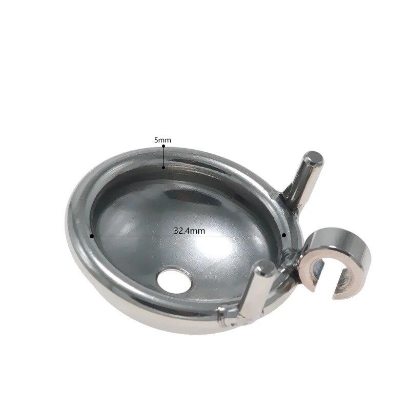 Stainless Steel CB Chastity Lock Penis Cage Slave Gay Adult Sex Toy Cock Rings Cuckold BDSM Ball Stretcher