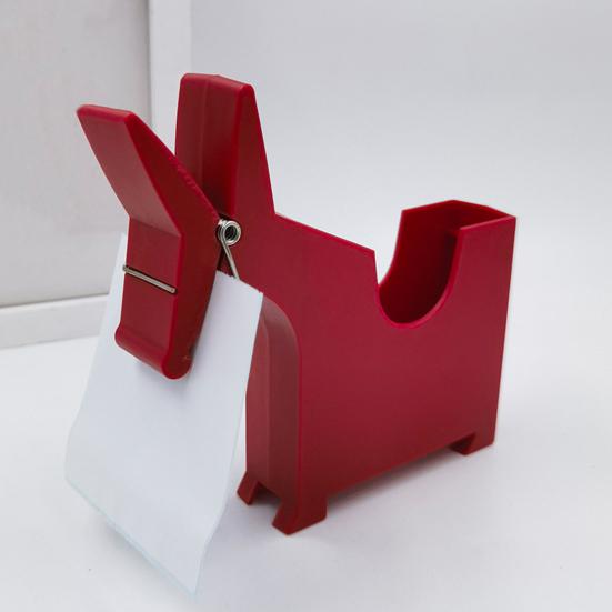 Desktop Memo Holder Sticker Note Holder Dispenser Pen Pencil Organizer Business Paper Container Funny Desk Decor