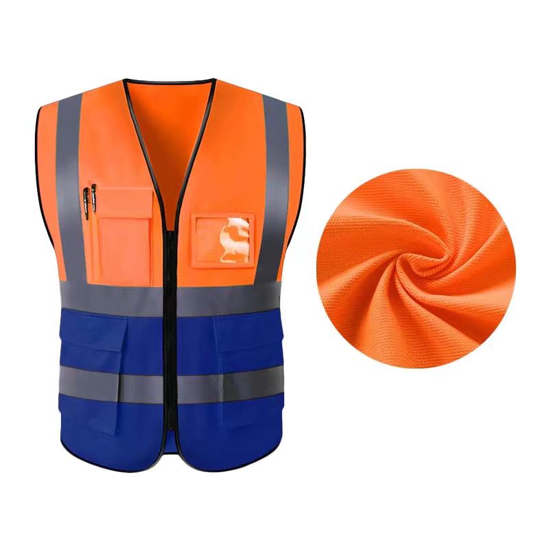 Reflective Multi-Pocket Safety Vest for Construction, Cycling, and Sanitation Workers