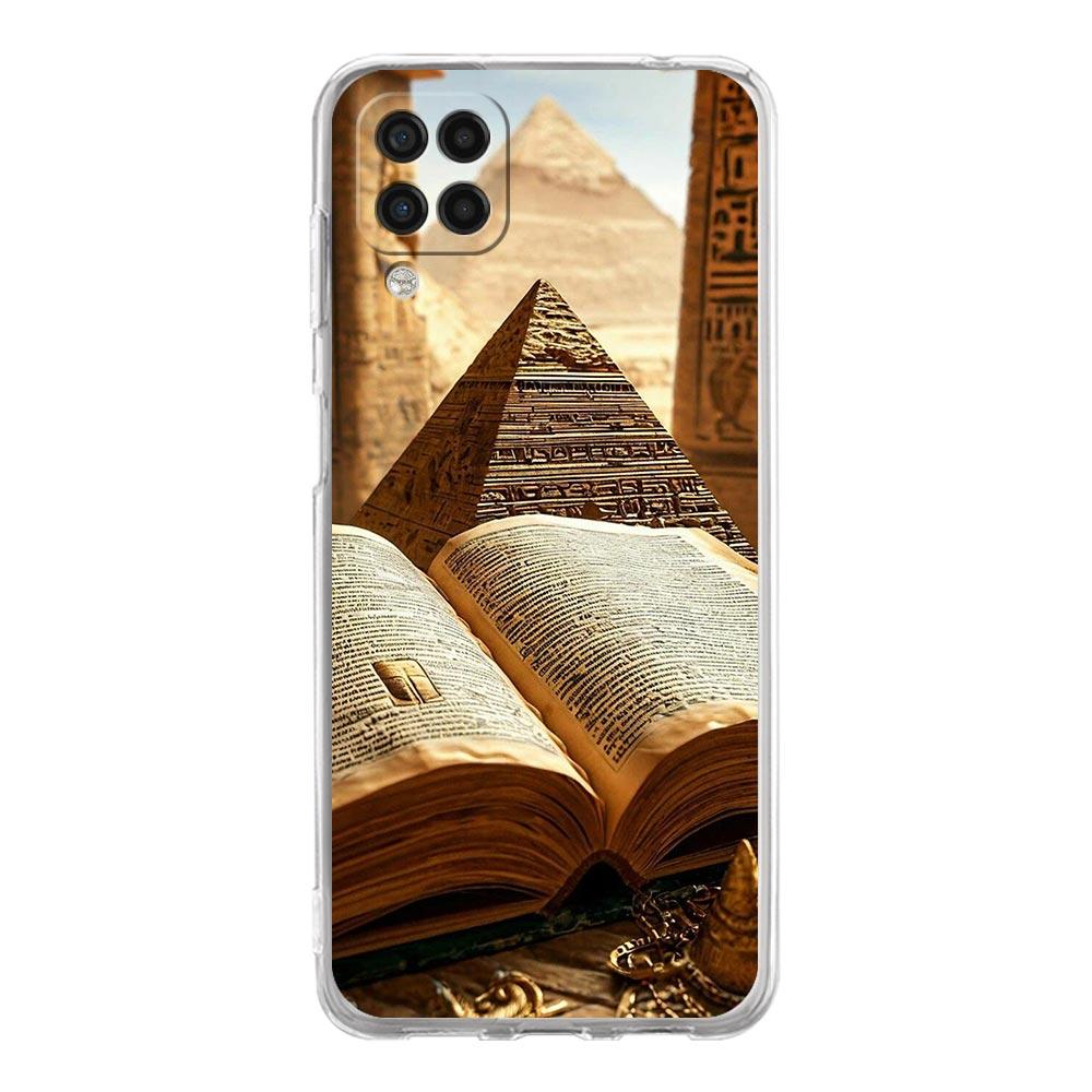 Phone Case For Samsung A13 A33 A35 A55 A73 A53 A23 A51 A71 A21S A31 A41 A05s A03S A15 A25 5G Cover Ancient Egypt God Pyramid