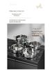 Golden Maple Leaf 304 Stainless Steel Hot Pot with Lid, Hammer Pattern, Three-Layer, Large Capacity, Universal Design, Clear Soup Divider.