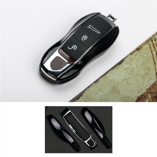 Bright Black Car Key Case Replacement Special For Porsche Macan Cayenne 14 15 16