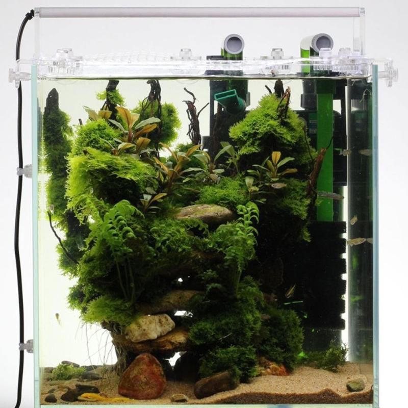 2 Pack Fish for Tank Net Holder Acrylic Anti-Jump Screen Net Clamp Fixed Clip Aquarium Cover Holder Clips Easy to Instal