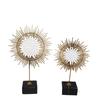 Creative Sun-Shaped Wrought Iron Decorative Ornament for Home or Hotel