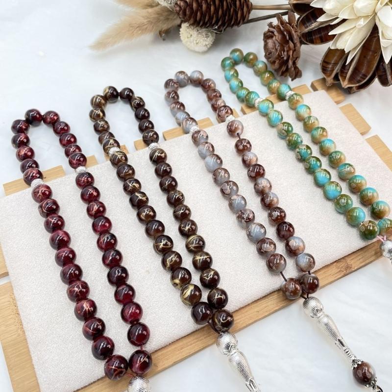 Comfortable Beaded Bracelet Rosary Chain Stylish Wrist Jewelry Beads Bracelet Religious Jewelry Suitable for Meditation