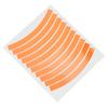 10pcs Bike Wheel Rim Reflective Stickers Waterproof Bicycle Safety Warning Sticker Tape Decoration (Orange)