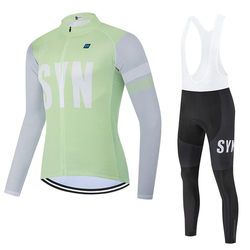 2026 Road Bike Cycling Suit Long-sleeved Men's Moisture-absorbing Breathable Bicycle Cycling Top Shock-absorbing Cycling Overalls Autumn