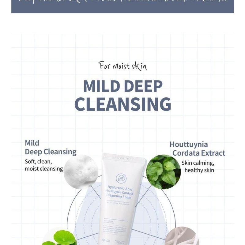 esfolio - Hyaluronic Acid Houttuynia Cordata Cleansing Foam