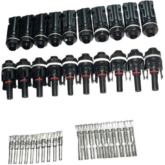 HFHYDZSW 10 Pairs M12 Solar Panel Mount Connector Solar PV Panels Coupler Connectors for Combiner Box with Rear to Put in Frame