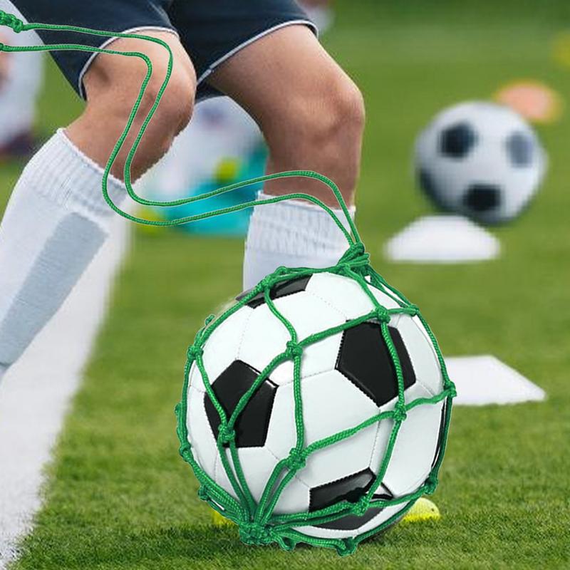 Soccer Ball Net Bag Drawstring Mesh Soccer Ball Bag Soccer Football Volleyball Storage Portable Sports Ball Holder