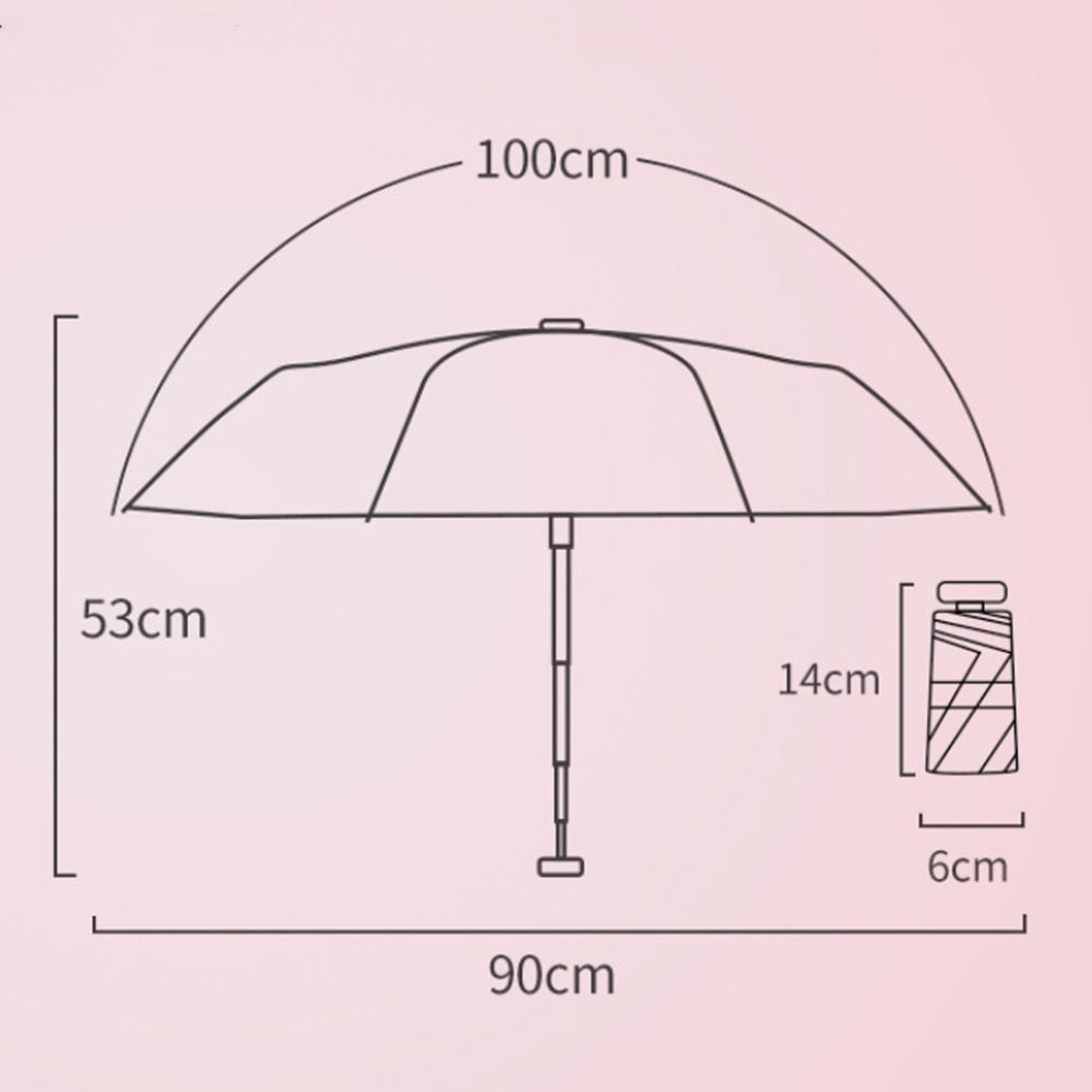 Folding Mini Sun Umbrella Portable Capsule Umbrella Sunshade Pocket Rain Umbrella  Rainy Day