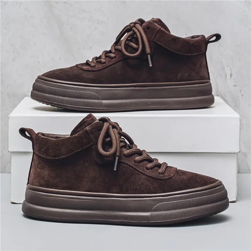 Fashion Men Sneakers  Retro Autumn Comfort Casual Sports Shoes Outdoor Non Slip Wear-resistant Tennis Lace-up Running Shoe