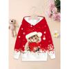 Full Print Christmas Santa Claus Elk Hoodie New In Men Women Casual Pullovers Sweatshirts Clothes Xms Gift Snowman Pullovers