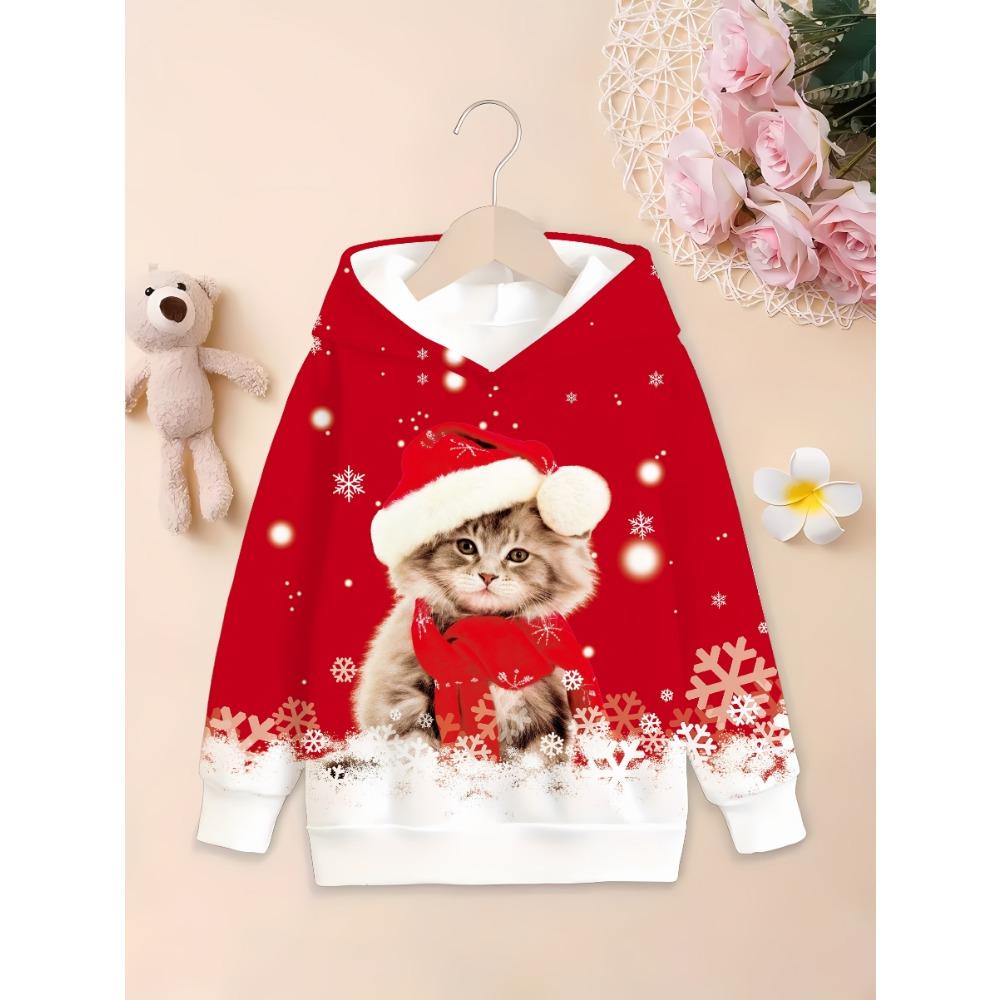 Full Print Christmas Santa Claus Elk Hoodie New In Men Women Casual Pullovers Sweatshirts Clothes Xms Gift Snowman Pullovers