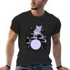 Drums Cat Tshirt Cotton Graphic Tees Custom T Shirt Big And Tall T Shirts For Unisex