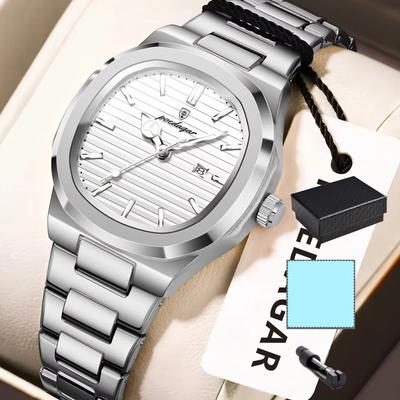 Elegant Women's Watch Waterproof Luminous Date Fashion Ladies Wristwatch Stainless Steel Quartz Watches