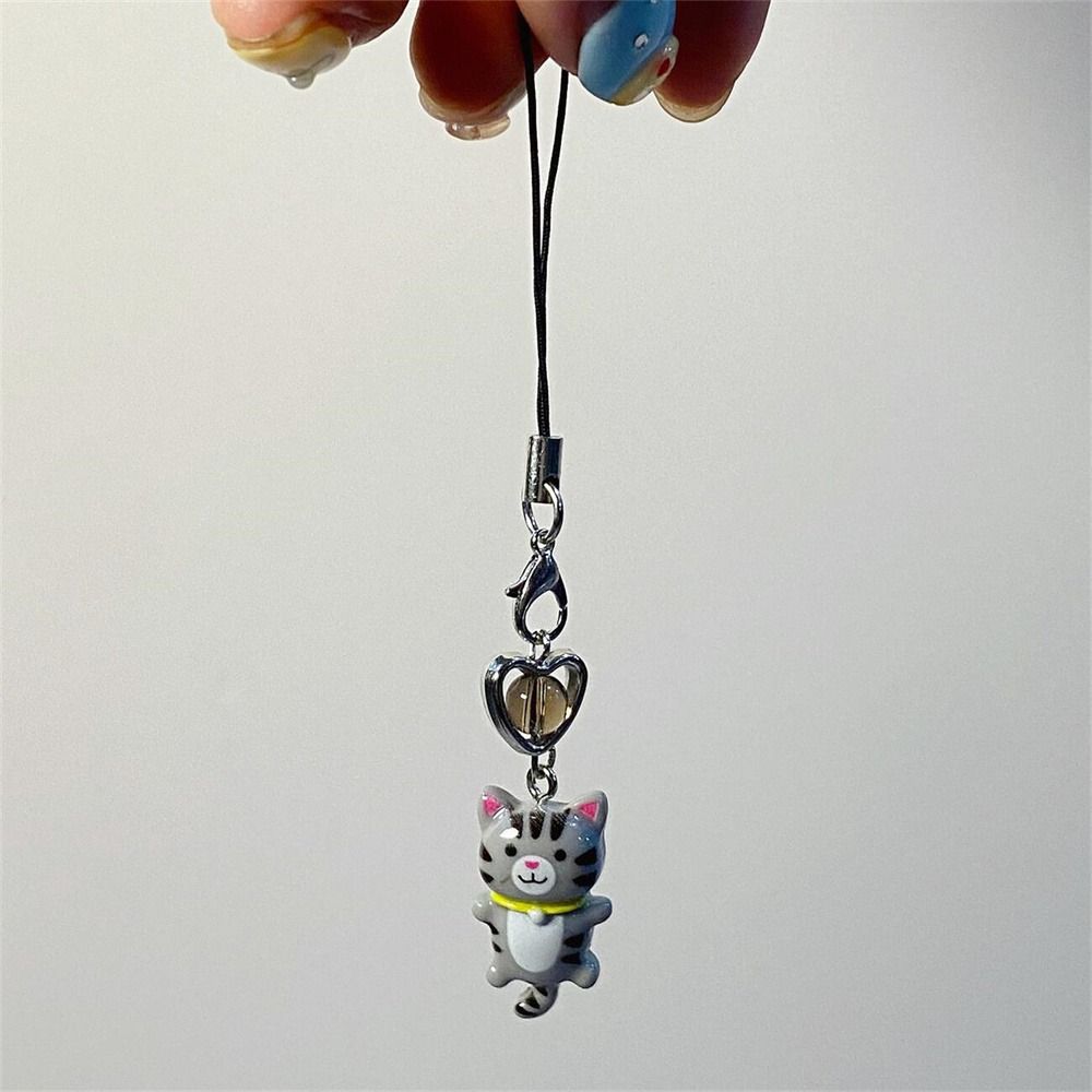 Cellphone Chain Cat Phone Strap Anti Lost Phone Lanyard Bag Decor Y2K Phone Charm  Women Girls