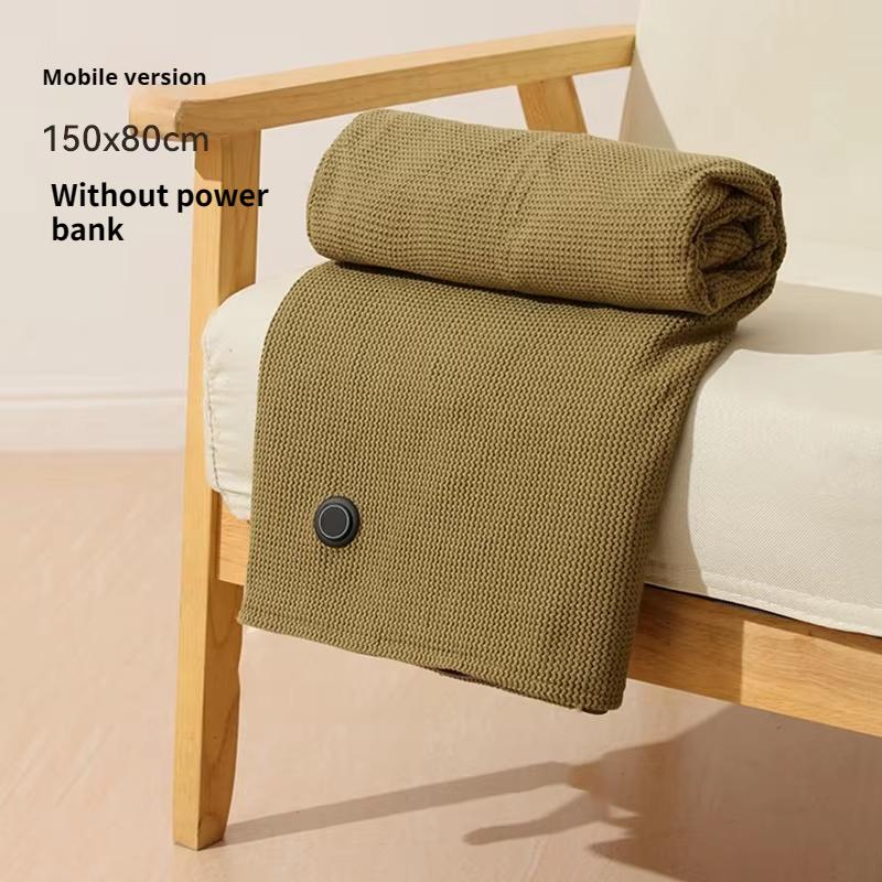 Portable USB Electric Heating Blanket Wearable Shawl Thermal Blanket Fast Warm 3 Temperature Adjustable for Office Home Travel
