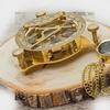 Brass Sundial Compass 10.16 cm Navigation Tool