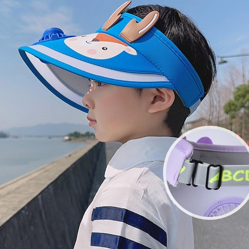 Regulable Speed Sun Hat With Sun Protective Border Outdoor Children Hat for Outdoor Activity and Beach Trip