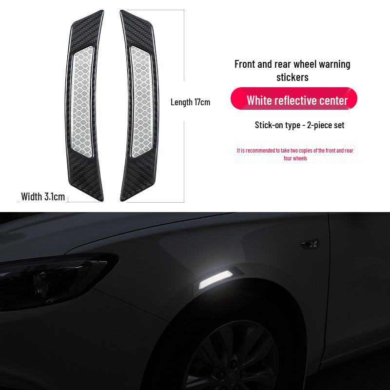 

Carbon Fiber Reflective Car Stickers: Wheel, Door, Side & Body Decoration