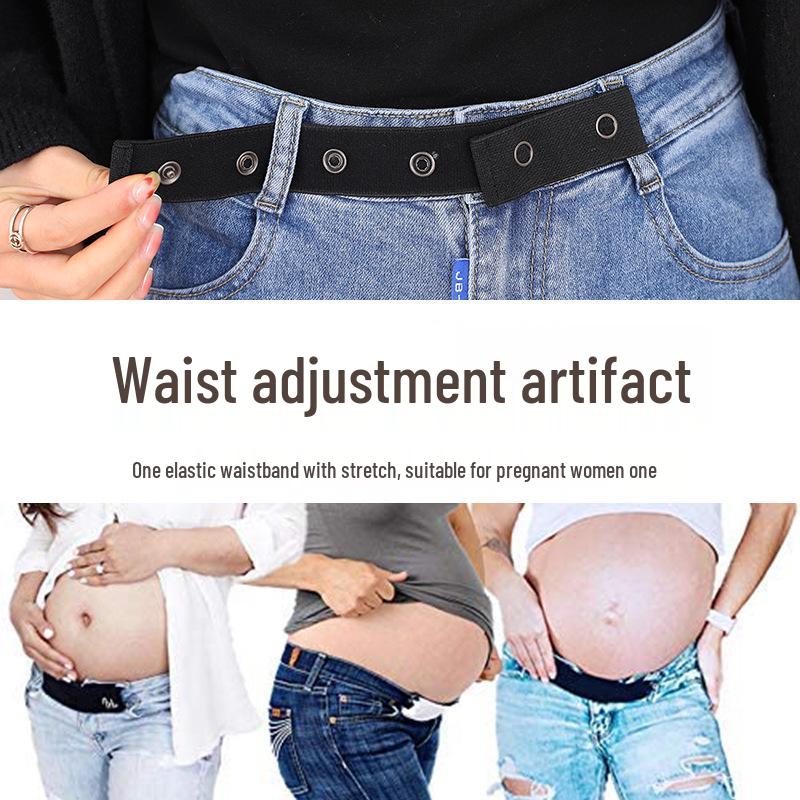 Elastic Waist Belt Extender for Maternity and Postpartum Pants