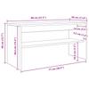 TV Stand Grey Sonoma 80 x 30 x 40 cm Particleboard