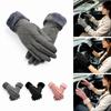 Soft Fleece Cuffs Women's Mittens Thickened Cycling Mittens New Winter Gloves  Women's