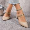 Fashion Sandals for Woman Summer Fashion High Heels Shallow Women Casual Pointed Toe Pumps Shoes for Women Wedding Party Heeled Sandal