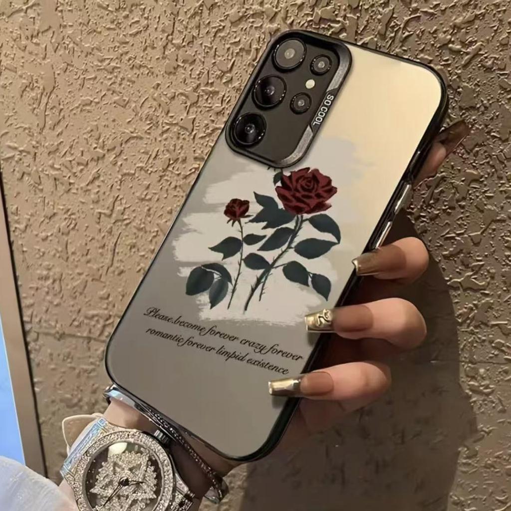 The new rose is suitable for Samsung Galaxy S25 mobile phone case Samsung S24 ULTRA foreign trade S21
