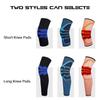 2PCS Elastic Silicon Padded Basketball Knee Pad Support Patella Brace Kneepad Fitness Gear Volleyball Sport Protector