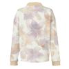 Women's Retro Street Lazy V,neck Long Sleeve Button Floral Print Pullover Top