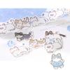 Cute Hand Drawn Cat Glitter Washi Special Shaped Tape For Diy Journal Decoration