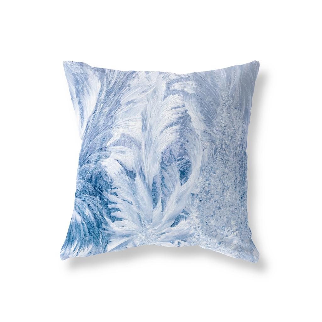 Snow Scene Snowflake Pillowcase Sofa Car Decoration Office Game Chair Cushion Cover Room Bedside Home Decoration Pillowcase