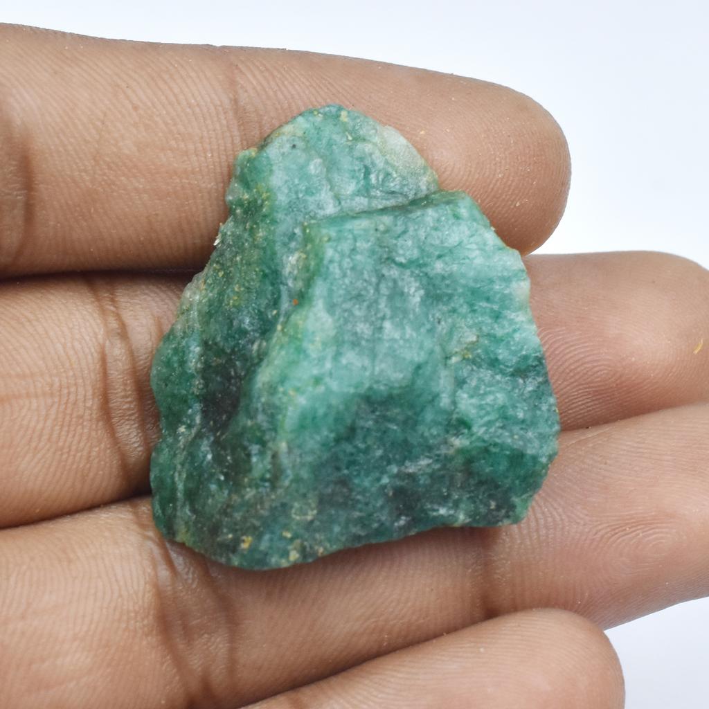 Natural CERTIFIED 150.23 Ct Colombian Green Emerald Rough Lot Loose Gemstone
