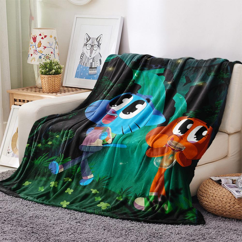 The Amazing World of Gumball2 Flannel Blanket, High quality Comfortable for All Seasons, Home Decor, Warmth and Comfort