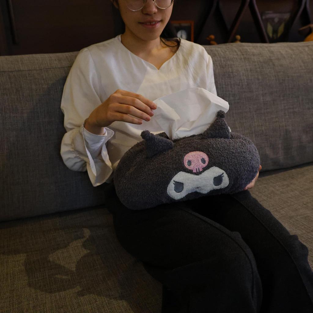 Marushin Sanrio Kuromi Marshmallow Kuromi Knit Fabric Tissue Cover 3785007400