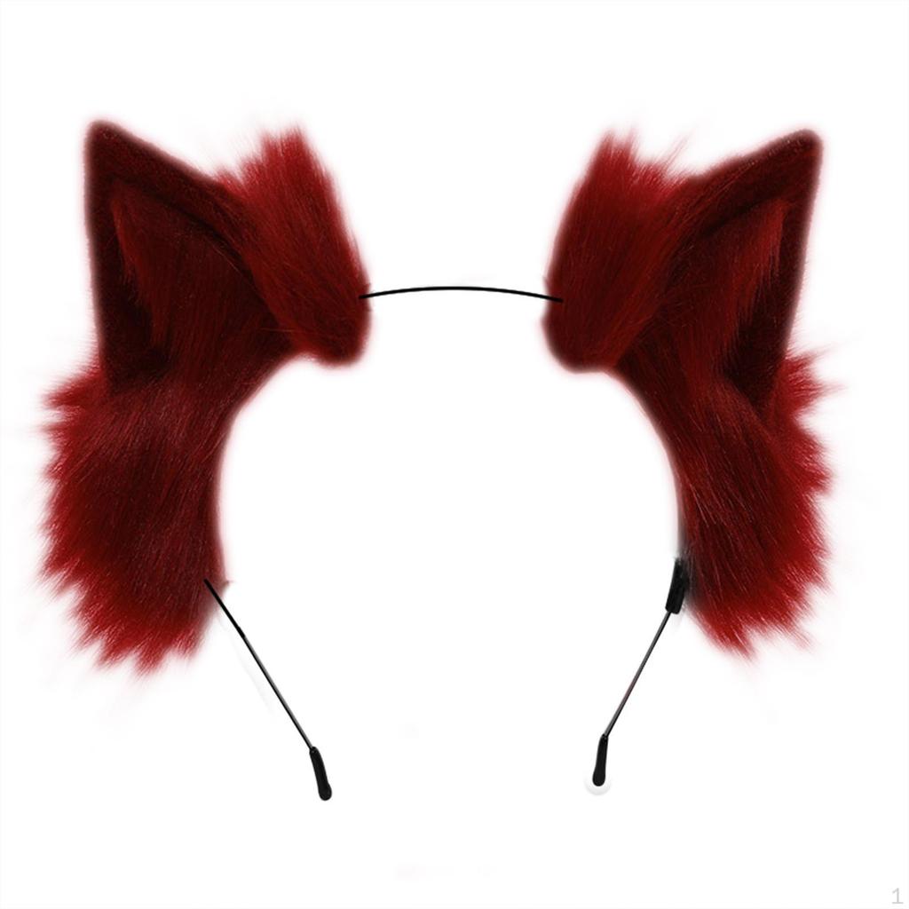 Cute Kitten Ears Headband Headwear Headdress Party for Cosplay, Christmas, Halloween