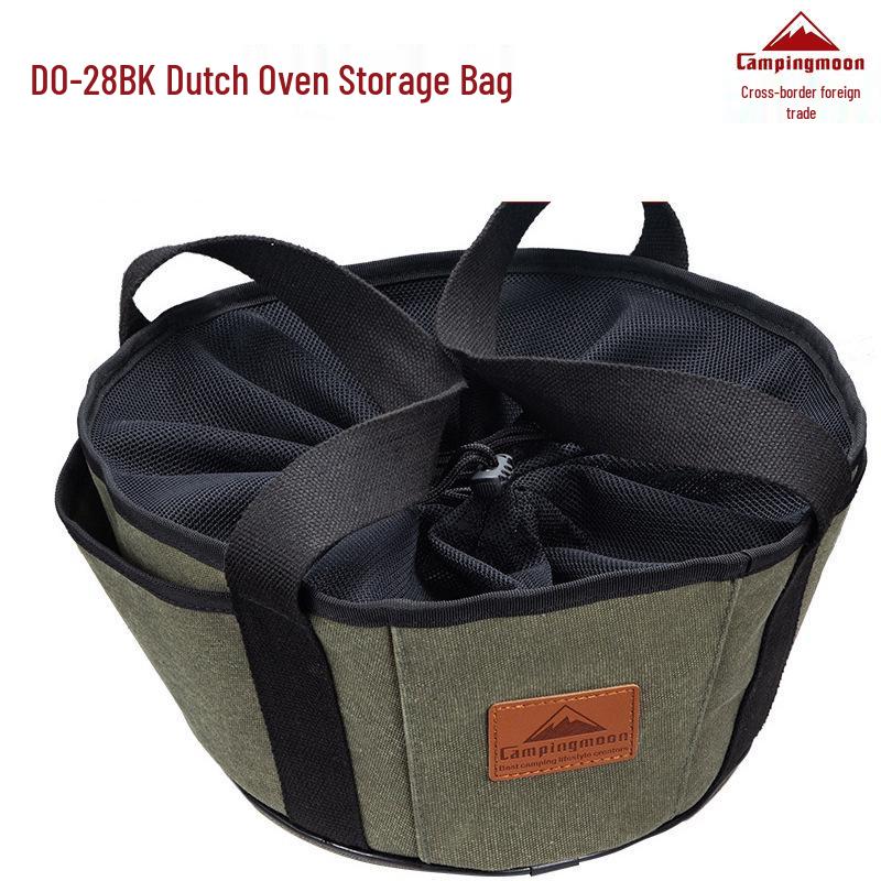 

Canvas Storage Tote for Outdoor Camping BBQ and Dutch Oven Cookware