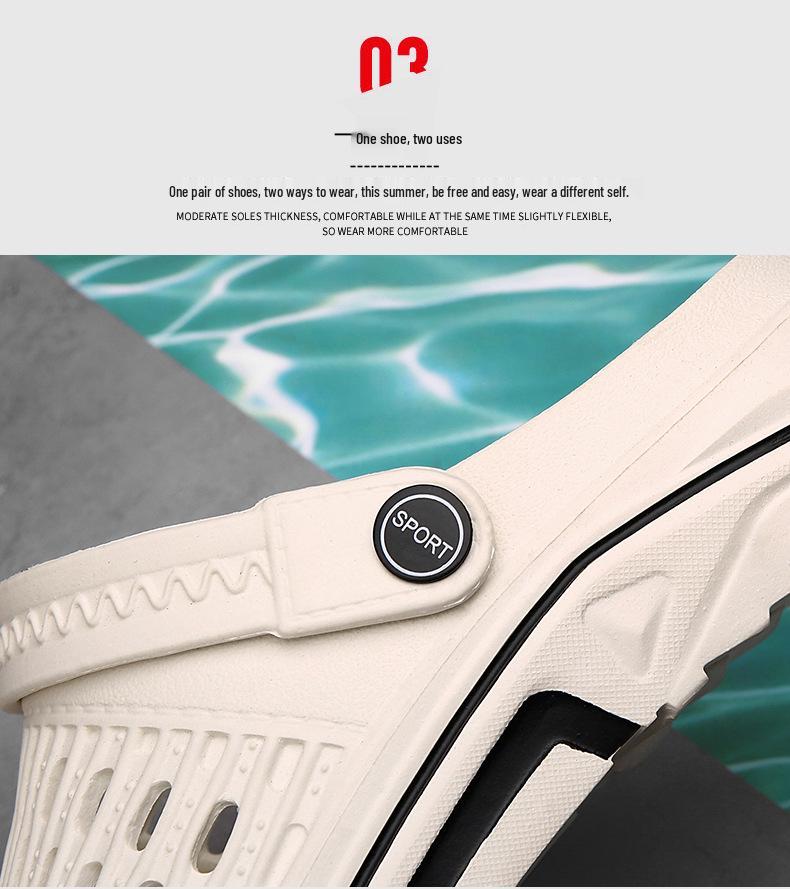 Herren Trendige EVA Sommersandalen: Step-On-Comfort Hausschuhe für drinnen und draußen