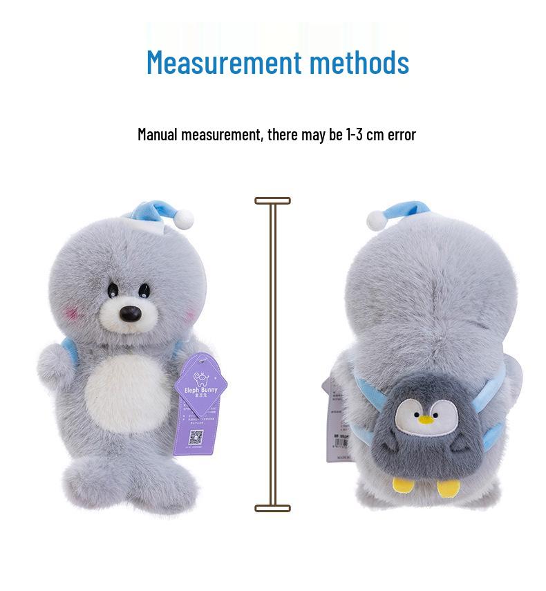 Adorable Sea Lion Plush Backpack - Cartoon Doll Sleeping Pillow for Kids and Girls