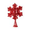 Snow- Snowflake Christmas Tree Topper Star Colorful Holiday Ornament for Tree Decoration
