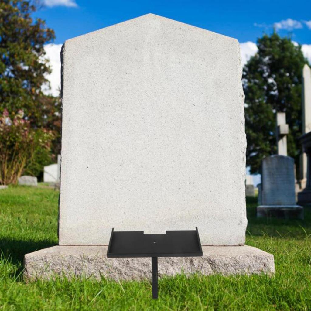 Grave Marker Stand Cemetery Plaque Holder Decoration Easy Installation To Use Heavy