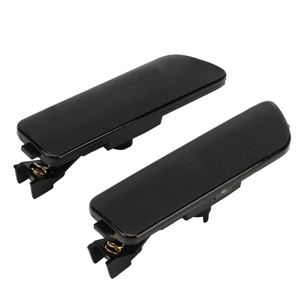1 Pair Smoked Bumper Marker Side Light Housing for MK4 617215181853 (Black)