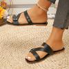 Summer Versatile Indoor Outdoor Slip-On Slippers Comfortable Wear-Resistant Polyurethane Soft Bottom Ladies Beach Sandals