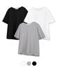 ROTEMBER [Fashion Planet X Rotember] [2Pack] Supima Cotton U-Neck Crop Half T-Shirt