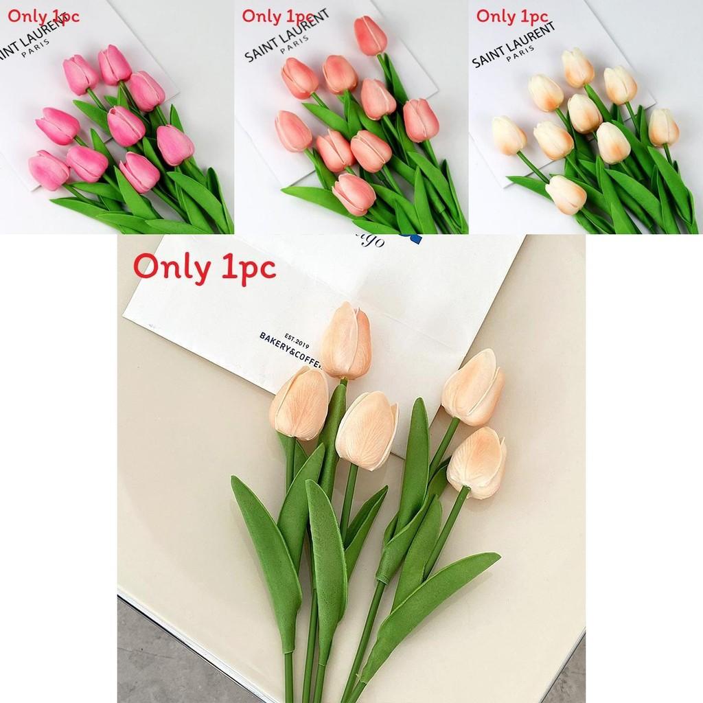 Artificial Pu Tulip Flowers For Wedding Styling Home Decor Photo Props