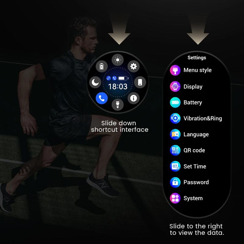 2025 Nouvelle Montre Connectée Homme Tracker GPS Écran AMOLED HD Fréquence Cardiaque Appel Bluetooth NFC Étanche Sports Extérieur Fitness Montre Connectée